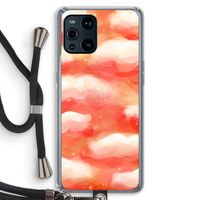 Lichte Wolken: Oppo Find X3 Transparant Hoesje met koord