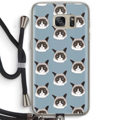 It's a Purrr Case: Samsung Galaxy S7 Transparant Hoesje met koord