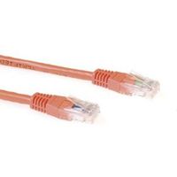 ACT Oranje 0,5 meter U/UTP CAT6A patchkabels met RJ45 connectoren - thumbnail