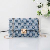 Bon&Bon Pattern Small Square Bag - Chain Strap Crossbody Handbag Multicolor