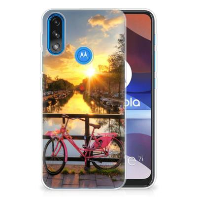 Motorola Moto E7/E7i Power | Silliconen Back Cover | Amsterdamse Grachten