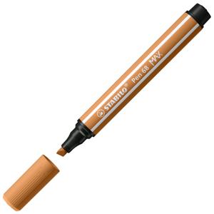 STABILO Pen 68 MAX Viltstift Met Dikke Beitelpunt Donker Oker