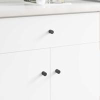 Kastknop 12 pcs Zwart 18 x 23 mm IJzer