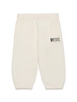 Diesel Kids pantalon de jogging en coton à logo imprimé - Blanc