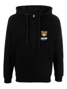 Moschino hoodie à imprimé Leo Teddy - Noir