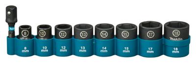 Makita Krachtdopset Impact Black, 3/8 9-dlg - E-16639
