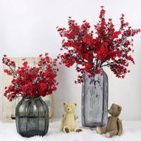 5 PC'S simulatie sterrenhemel één bloem Home Decoratie bruid Holding bloemen (rood)