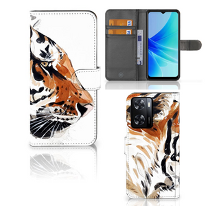 Hoesje PPO A57 | A57s | A77 4G Watercolor Tiger