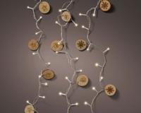 LED string l120 cm-20l naturel hout a3 kerstverlichting - Lumineo