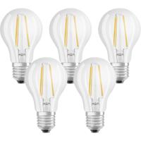 OSRAM HOMELIGHTING 4058075090569 LED-lamp Energielabel E (A - G) E27 Peer 6.5 W = 60 W Warmwit (Ø x l) 60 mm x 105 mm Filament / Retro-LED 5 stuk(s)