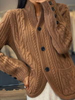 Loose Wool/Knitting Casual Cardiganï¼ˆCan Be Worn Up To A Weight Of 130 Pounds) - thumbnail