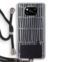 Moroccan stripes: Xiaomi Poco X3 NFC Transparant Hoesje met koord