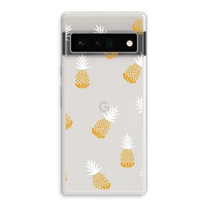 Ananasjes: Google Pixel 6 Pro Transparant Hoesje