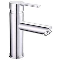 Miscelatore lavabo - EDOUARD ROUSSEAU - Dower - Cartuccia ceramica Ø 35 mm - Eco-stop stop - Aeratore riduttore di portata - Cromo