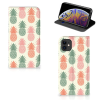 Apple iPhone 11 Flip Style Cover Ananas - thumbnail