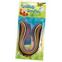 Filigraanstroken Folia 140 stuks 0.4x34.5cm en 140 stuks 0.8x34.5cm assorti kleuren