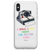 Smile: iPhone XS Max Transparant Hoesje