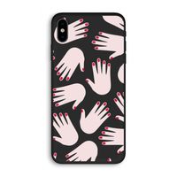 Hands pink: iPhone X Biologisch afbreekbaar hoesje