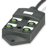 Phoenix Contact SACB-4/ 8-L- 5,0PUR SCO P 1452602 Passieve sensor/actorbox M12-verdeler met kunststof schroefdraad 1 stuk(s)