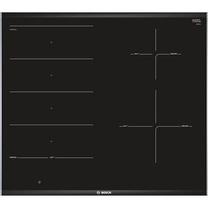 Bosch PXE675DC1E kookplaat Zwart, Roestvrijstaal Ingebouwd Zone van inductiekookplaat 4 zone(s)