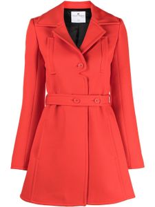 Courrèges manteau en laine vierge - Rouge