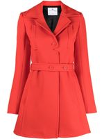 Courrèges manteau en laine vierge - Rouge - thumbnail