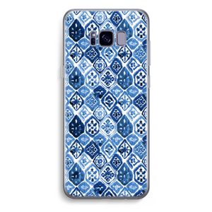 Blauw motief: Samsung Galaxy S8 Plus Transparant Hoesje