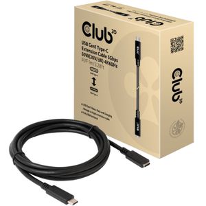 USB Gen 1 Type-C verlengkabel 5Gbps 60W, 1 meter Verlengkabel