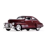 Modelauto Chevrolet Fleetline Aerosedan 1948 rood schaal 1:24/21 x 8 x 6 cm - thumbnail