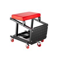 VEVOR Mechanic Kruk Rolbare Werkstoel 136kg Opstapkruk 360° Draaibaar