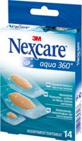 3M pleister Nexcare Aqua 360° 3 formaten, pak van 14 stuks