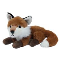 Pia Toys Knuffeldier Vos - donkerrood - pluche stof - premium kwaliteit knuffels - 16 cm