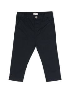 Tommy Hilfiger Junior pantalon droit à logo brodé - Bleu