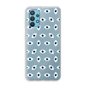 Eyes pattern: Samsung Galaxy A32 4G Transparant Hoesje