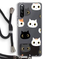 Katten: Sony Sony Xperia 10 III Transparant Hoesje met koord