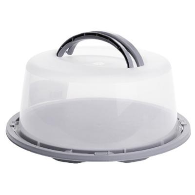 Ronde taart bewaardoos - Dia 35 cm - grijs - Taarten serveren en bewaren in vershouddoos
