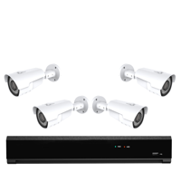 4x Professionele 4K Ultra HD IP IR Bewakingscamera Set - POE NVR Recorder - 8 Kanaals - Nachtzicht & 1TB Opslag