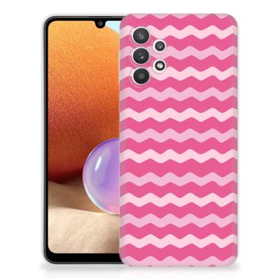 Samsung Galaxy A32 4G | A32 5G Enterprise Editie | TPU bumper | Waves Pink