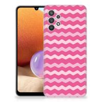 Samsung Galaxy A32 4G | A32 5G Enterprise Editie | TPU bumper | Waves Pink
