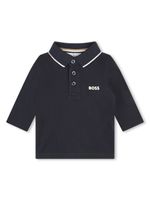 BOSS Kidswear polo à logo imprimé - Bleu