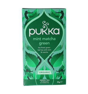 Mint matcha green tea bio