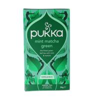 Mint matcha green tea bio