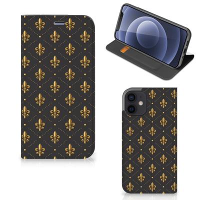 iPhone 12 Mini | Hoesje met Magneet | Franse Lelie
