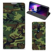 OnePlus 8 | Hoesje met Magneet | Army Dark