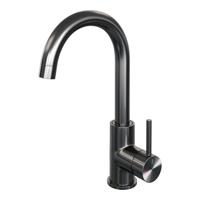 BRAUER Stripe Hoge Opbouw Wastafelmengkraan - draaibare ronde uitloop - model A - gunmetal geborsteld PVD 5-GM-003-R5