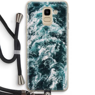 Zee golf: Samsung Galaxy J6 (2018) Transparant Hoesje met koord