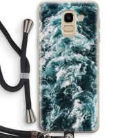 Zee golf: Samsung Galaxy J6 (2018) Transparant Hoesje met koord