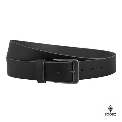 Boodz Leren Riem Extra Lang Zwart | Maat 150 | XXL