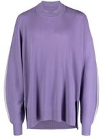 Homme Plissé Issey Miyake pull en laine à design nervuré - Violet