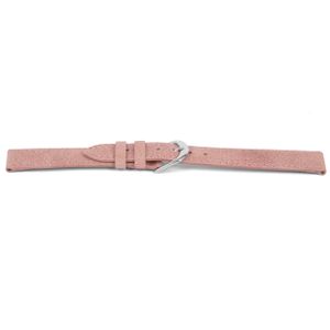 Horlogeband Universeel E753 Leder Roze 16mm